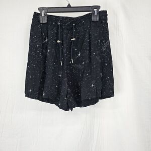 & Other Stories Stockholm Atelier Black Night Sky Star Shorts Pull On Women's 4
